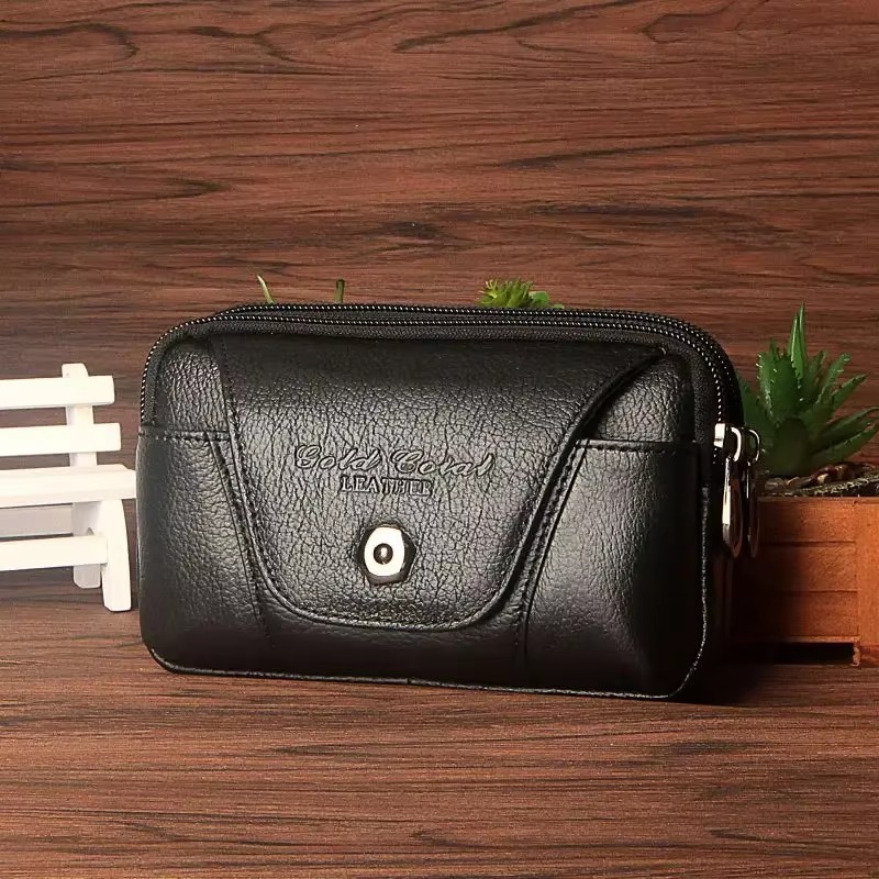 Leather Wallet Men - Мужская сумка-кошелек из натуральной кожи для
