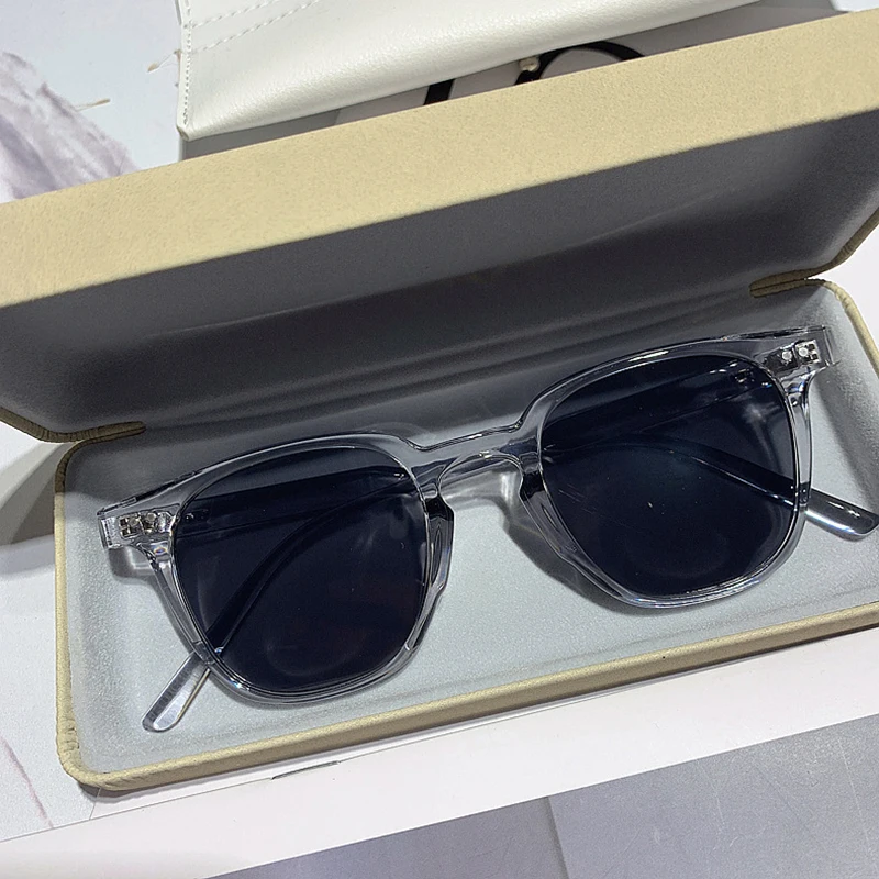 Designer Sunglasses - Винтажные квадратные серые солнцезащитные очки для