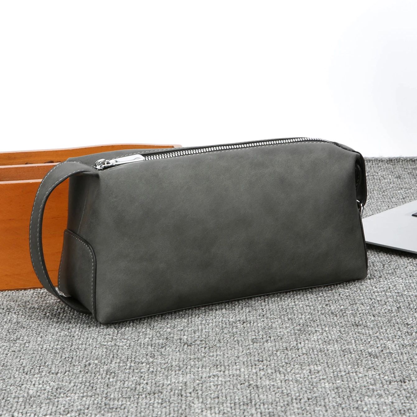 Travel Luggage Set - Мужская косметичка из искусственной кожи, вместительная