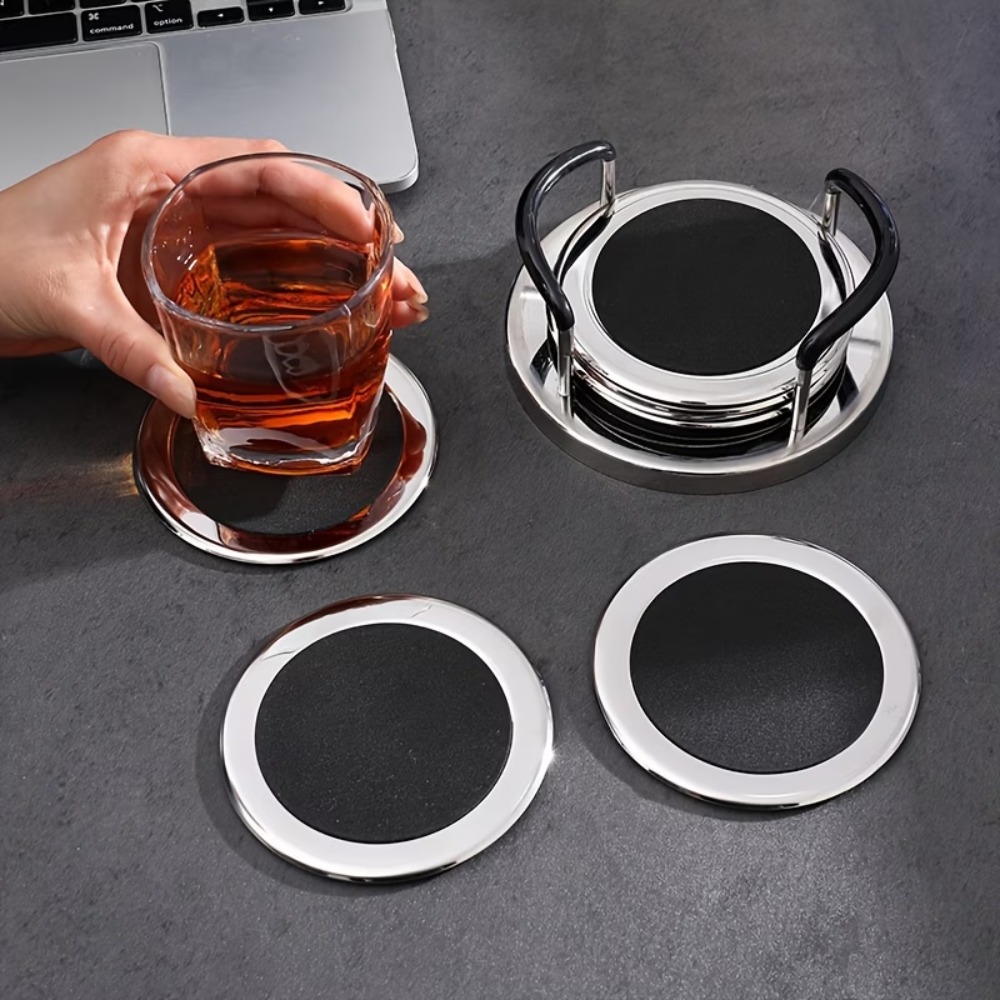 Набор из 6 круглых подставок и – обзор и цена Marble Coaster Set
