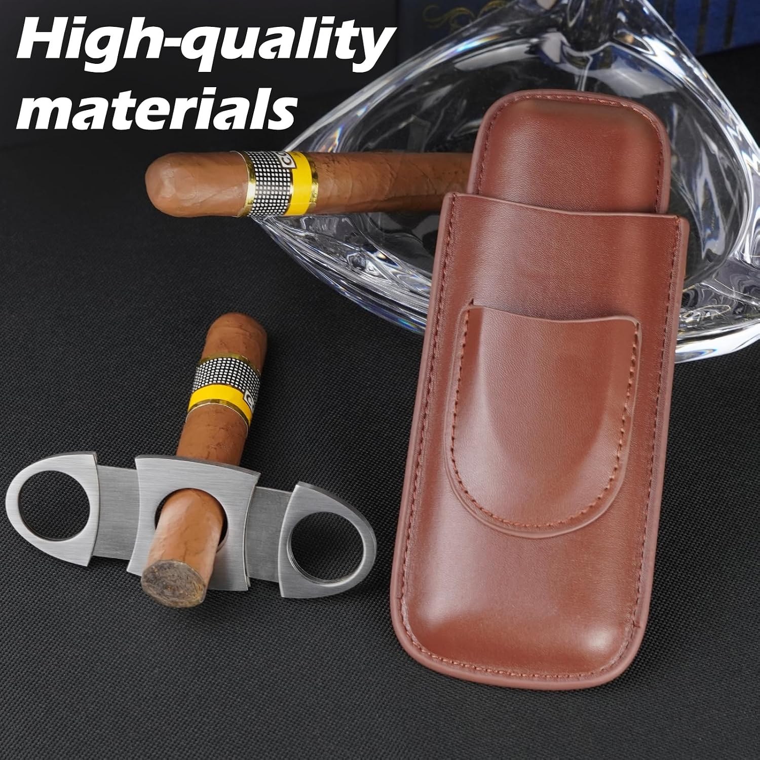 Компактный кожаный футляр для  – обзор и цена Premium Cigar Case